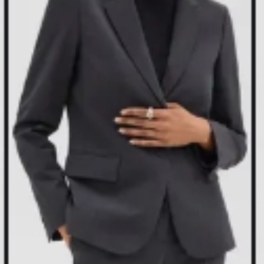 NWT Theory Black Traceable Wool Suit  Size 4